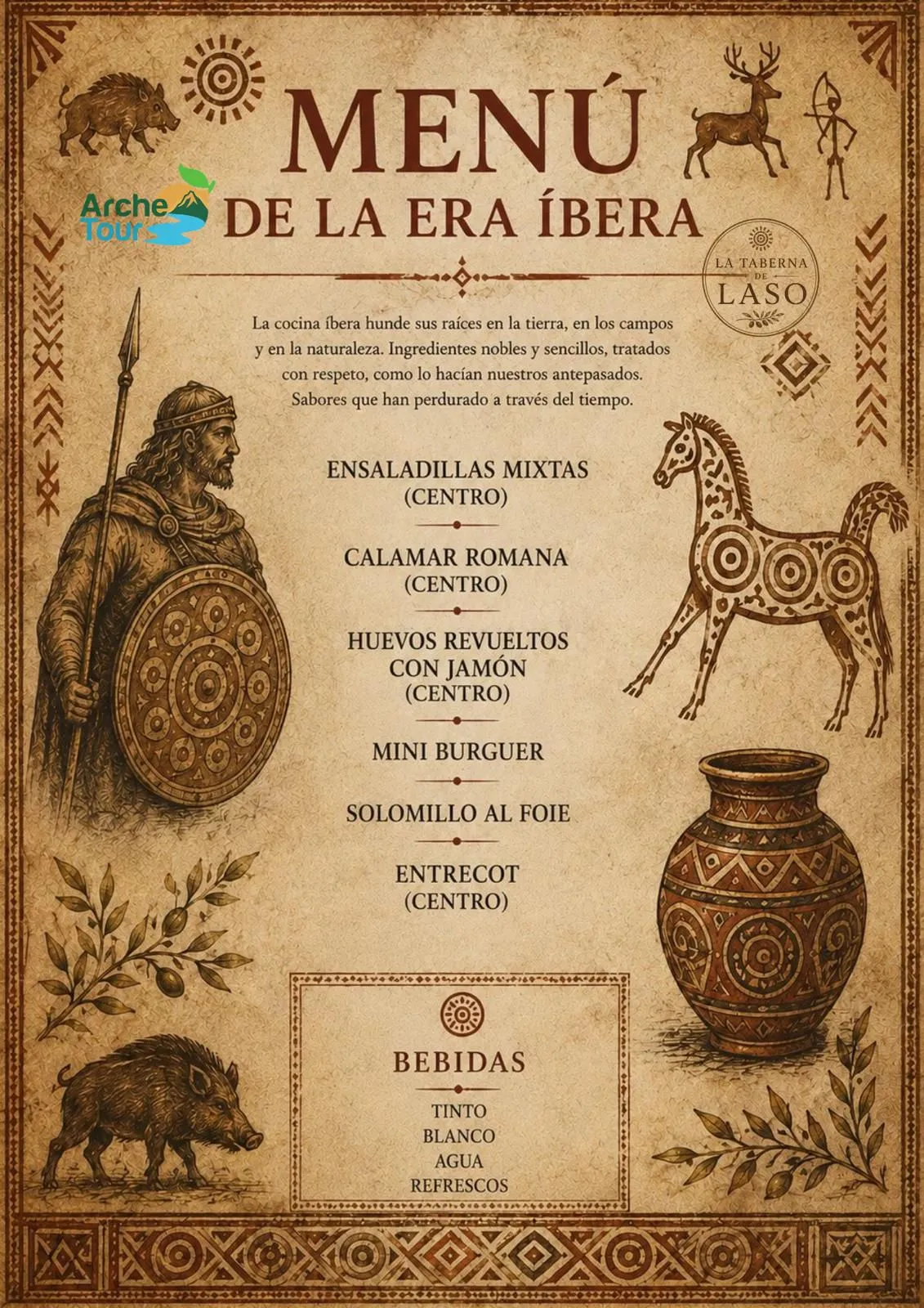 Menú La Taberna Laso